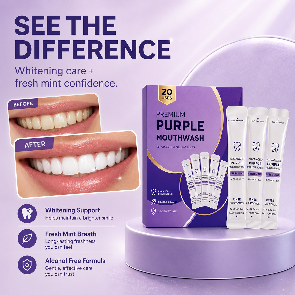 Purple Mouthwash  Color Correct Your Smile